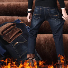 Afbeelding in Gallery-weergave laden, Male Loose Stretchy Denim Straight Pants