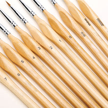 Afbeelding in Gallery-weergave laden, Fine Detail Penselen set (11 stuks)