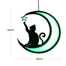 Afbeelding in Gallery-weergave laden, Maan Zwarte Kat Decoraties