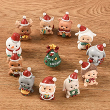 Afbeelding in Gallery-weergave laden, Handgemaakte dieren kerstman ornamenten