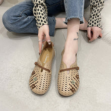 Afbeelding in Gallery-weergave laden, Holle damesschoenen met ronde neus