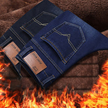 Afbeelding in Gallery-weergave laden, Male Loose Stretchy Denim Straight Pants