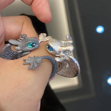 Afbeelding in Gallery-weergave laden, Adjustable Dragon Couple Ring