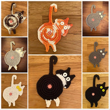 Afbeelding in Gallery-weergave laden, Schattige gebreide onderzetters voor kittens