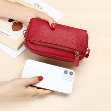 Afbeelding in Gallery-weergave laden, Leren lange clutch met grote capaciteit