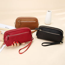 Afbeelding in Gallery-weergave laden, Leren lange clutch met grote capaciteit