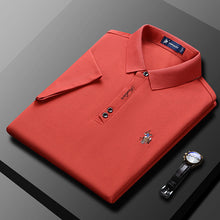 Afbeelding in Gallery-weergave laden, Effen kleur heren poloshirt met zakelijke revers
