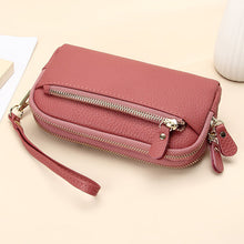 Afbeelding in Gallery-weergave laden, Leren lange clutch met grote capaciteit