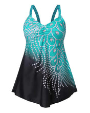 Afbeelding in Gallery-weergave laden, Peacock pattern swim skirt