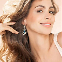 Afbeelding in Gallery-weergave laden, Square Rhombus Hoop Earrings for Women