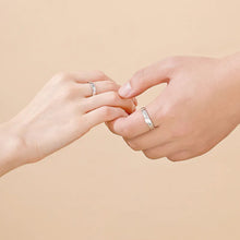 Afbeelding in Gallery-weergave laden, One Kiss Sterling Silver Couple Rings Valentijnsdag Cadeau gids