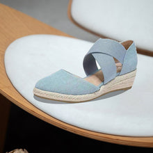 Afbeelding in Gallery-weergave laden, Sandalen met sleehak van hennep touw
