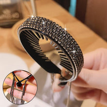Afbeelding in Gallery-weergave laden, Elegante Hoofdtooi Met Strass Pom Pom