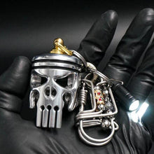 Afbeelding in Gallery-weergave laden, Piston Art Skull Sleutelhanger