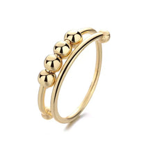 Afbeelding in Gallery-weergave laden, 4 Kralen Verstelbare Angst Relief Ring