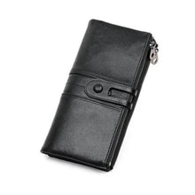 Afbeelding in Gallery-weergave laden, Dames echt lederen clutch lange geld portemonnee
