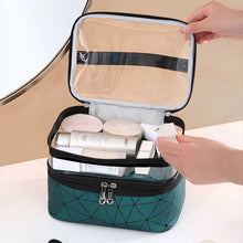 Afbeelding in Gallery-weergave laden, Dubbellaagse make-up tas