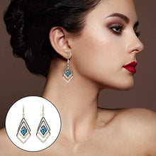 Afbeelding in Gallery-weergave laden, Square Rhombus Hoop Earrings for Women