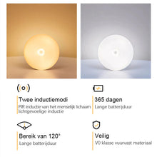 Afbeelding in Gallery-weergave laden, Intelligente menselijke inductie LED-nachtlampje