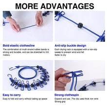 Afbeelding in Gallery-weergave laden, Portable Elastic Travel Clothes Rack
