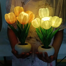 Afbeelding in Gallery-weergave laden, LED oplaadbaar tulp nachtlampje