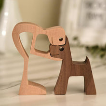 Afbeelding in Gallery-weergave laden, Dierenliefhebber - Tafelornamenten met houten sculptuur