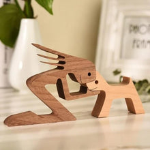 Afbeelding in Gallery-weergave laden, Dierenliefhebber - Tafelornamenten met houten sculptuur
