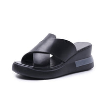 Afbeelding in Gallery-weergave laden, Damespantoffels en sandalen met open teen en vismond