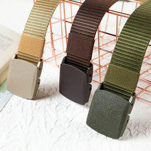 Afbeelding in Gallery-weergave laden, Niet-metalen niet-magnetische nylon riem met gesp