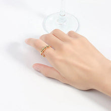 Afbeelding in Gallery-weergave laden, 4 Kralen Verstelbare Angst Relief Ring