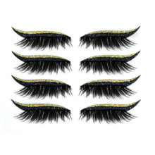 Afbeelding in Gallery-weergave laden, Herbruikbare eyeliner- en wimperstickers (4 paar)