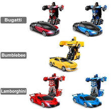 Afbeelding in Gallery-weergave laden, Afstandsbediening transformerende robotauto