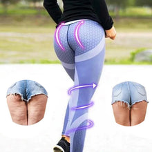 Afbeelding in Gallery-weergave laden, Yogabroek met hoge taille en geometrische print