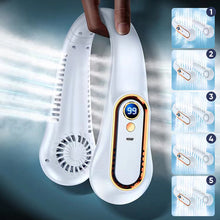 Afbeelding in Gallery-weergave laden, Nekventilator Oplaadbare USB-koelventilator 5 snelheden instelbaar