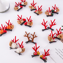Afbeelding in Gallery-weergave laden, Kerstmis Nieuw gewei pluche haarspelden