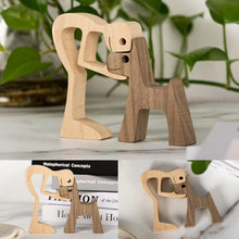 Afbeelding in Gallery-weergave laden, Dierenliefhebber - Tafelornamenten met houten sculptuur