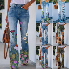 Afbeelding in Gallery-weergave laden, Flare-jeans met 4 knopen