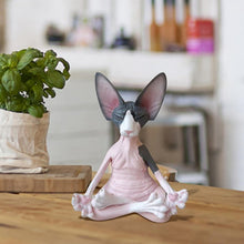 Afbeelding in Gallery-weergave laden, Sphynx Kat Yoga Standbeeld