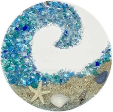 Afbeelding in Gallery-weergave laden, 🌊Zeeglas suncatcher - oceaan verpletterende golf strandornament