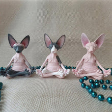 Afbeelding in Gallery-weergave laden, Sphynx Kat Yoga Standbeeld
