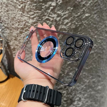Afbeelding in Gallery-weergave laden, Transparante magnetische iPhone-hoes