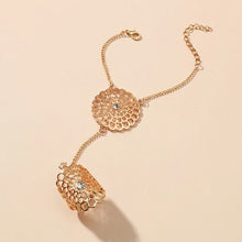 Afbeelding in Gallery-weergave laden, Uitgesneden Bloem Dream Catcher Armband Ring