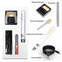 Afbeelding in Gallery-weergave laden, USB Portable Electric Soldering Iron Set