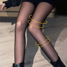 Afbeelding in Gallery-weergave laden, ✨Vlekkeloze benen nep doorschijnende warme pluche gevoerde elastische panty
