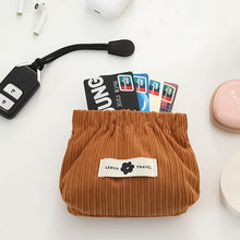 Afbeelding in Gallery-weergave laden, Corduroy elastische haarband organisator