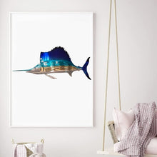 Afbeelding in Gallery-weergave laden, Metalen ornamenten voor zeedieren - cadeau voor natuurliefhebbers