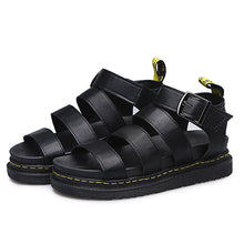 Afbeelding in Gallery-weergave laden, Platform zomersandalen met open teen en dikke zolen