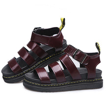 Afbeelding in Gallery-weergave laden, Platform zomersandalen met open teen en dikke zolen