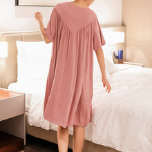 Afbeelding in Gallery-weergave laden, Super Soft Comfortable Short Sleeve Loose Pajama Dress