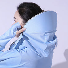 Afbeelding in Gallery-weergave laden, Ice silk windjack met uv-bescherming en capuchon